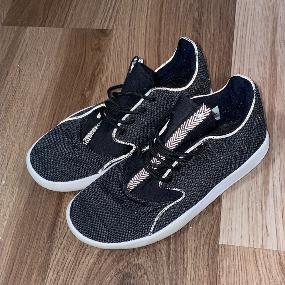 Boys Black and Grey Jordan Sneakers
